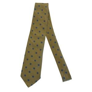 M3-20(6) BROOKS BROTHERS 346 Men's Neck Tie Floral Yellow/Blue 59"L